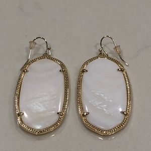 Kendra Scott white pearl earrings